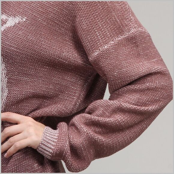 Mauve Owl Design Sweater - Picture 4 of 5